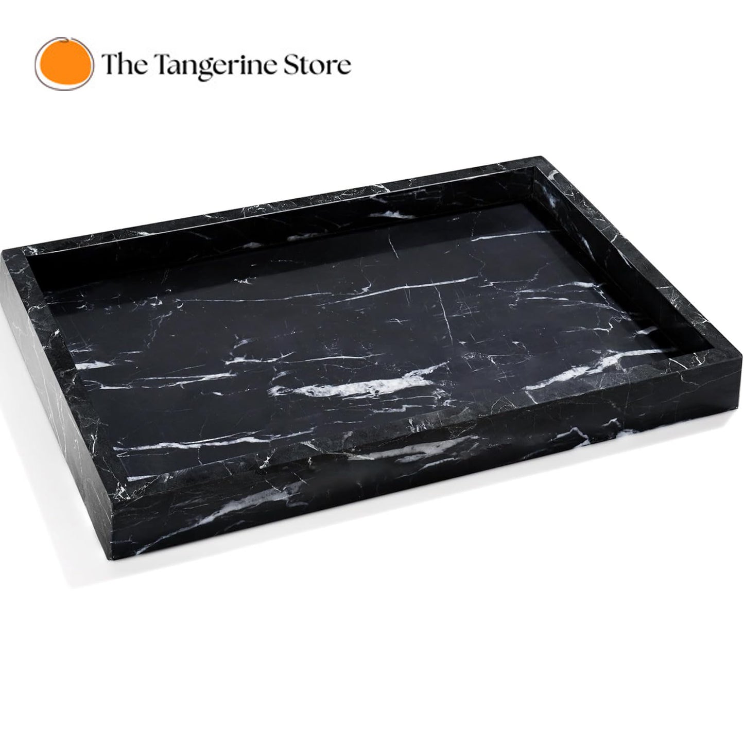 Natural Black Marble Vanity Tray
