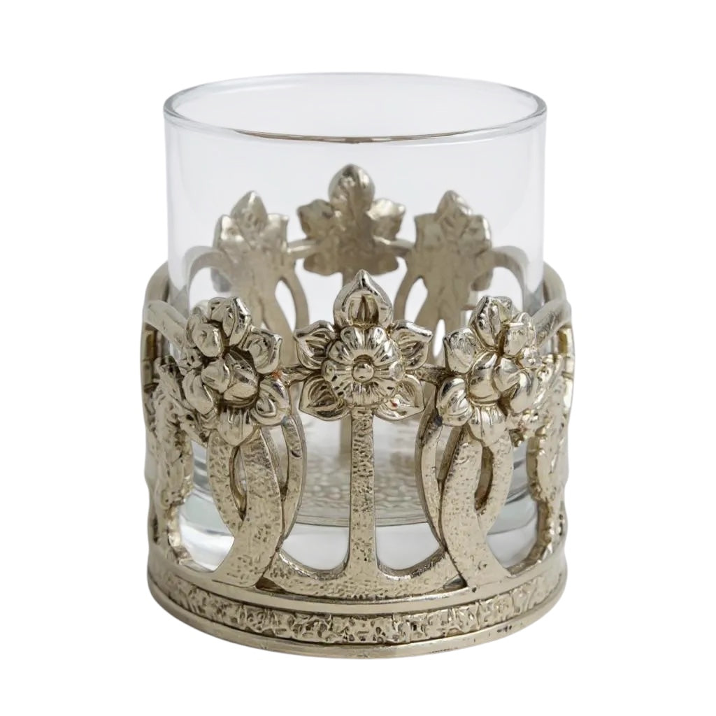 Set of 4 - Crown Dragon Whisky Glasses | Juice Glasses | Drinkware | Statement Barware | Gold, Silver or Antique Finish