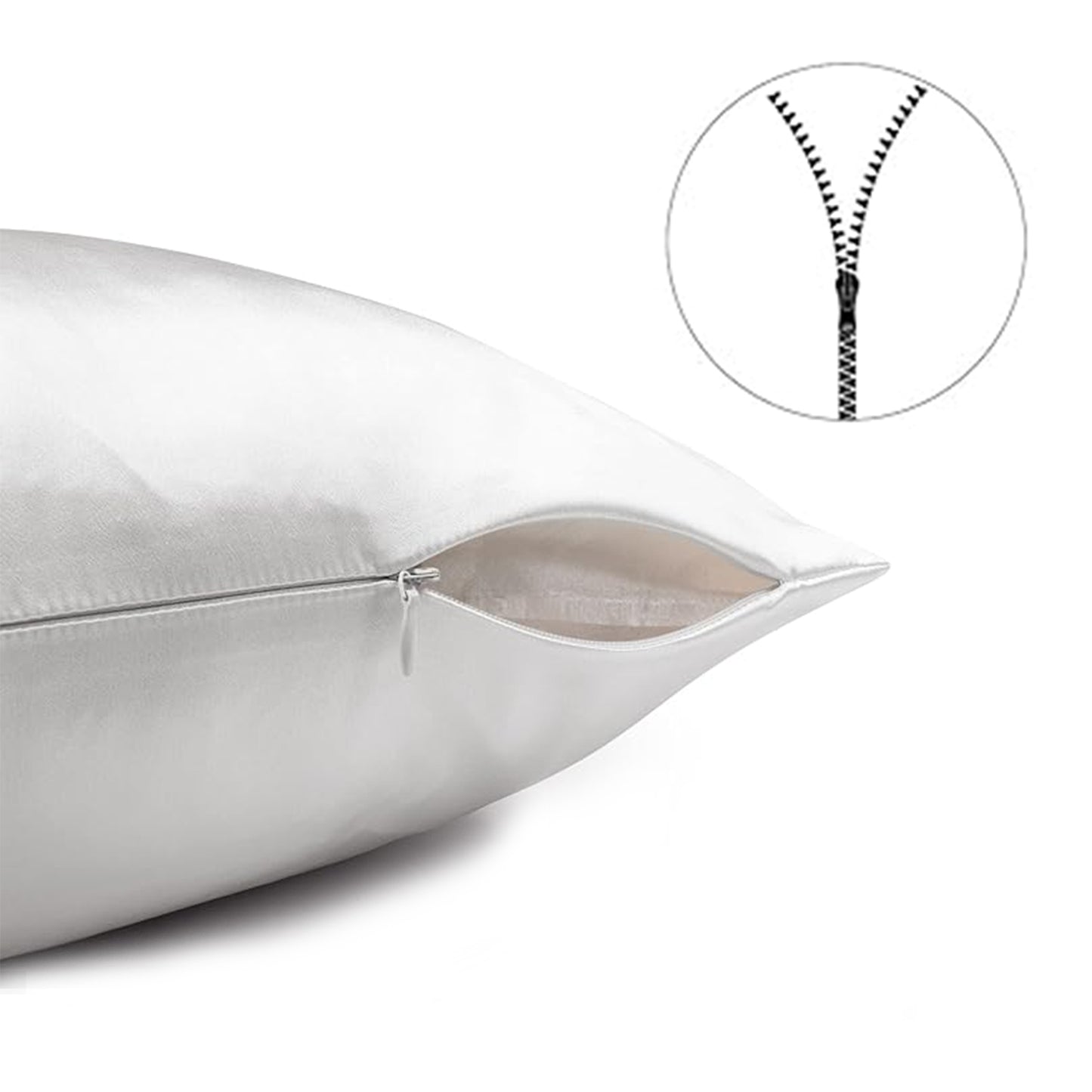 Set of 2 Pure Mulberry Silk Pillowcases