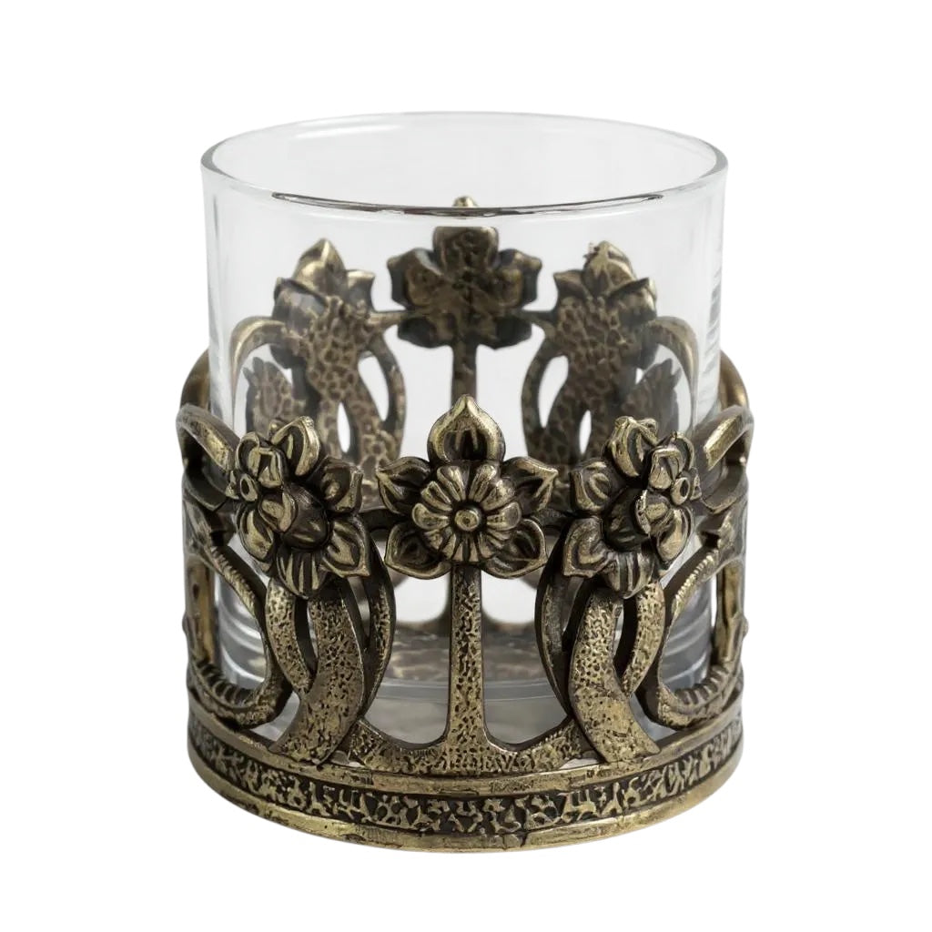 Set of 4 - Crown Dragon Whisky Glasses | Juice Glasses | Drinkware | Statement Barware | Gold, Silver or Antique Finish