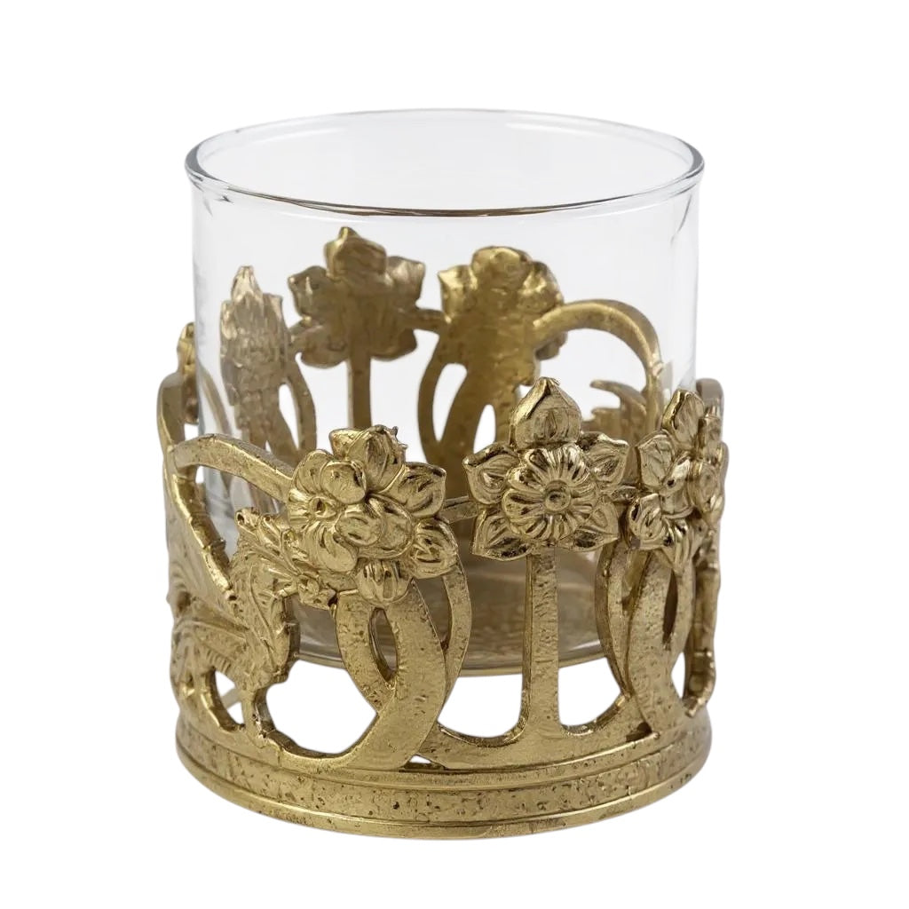 Set of 4 - Crown Dragon Whisky Glasses | Juice Glasses | Drinkware | Statement Barware | Gold, Silver or Antique Finish