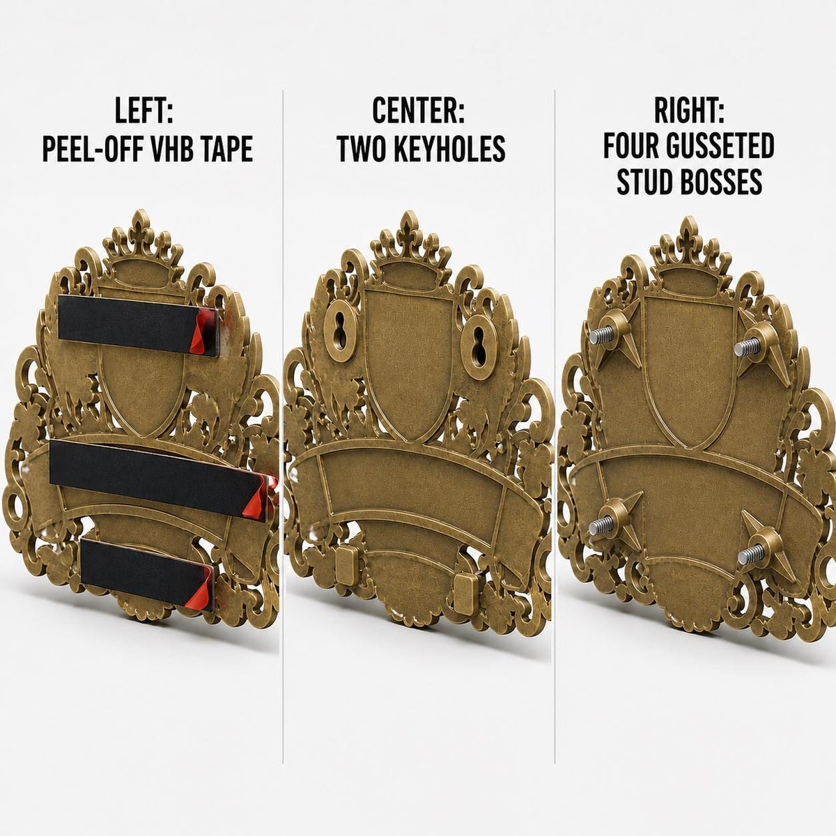 Design Your Own Custom House Number Plaque | Personalized Antique Brass Tropical Address Sign