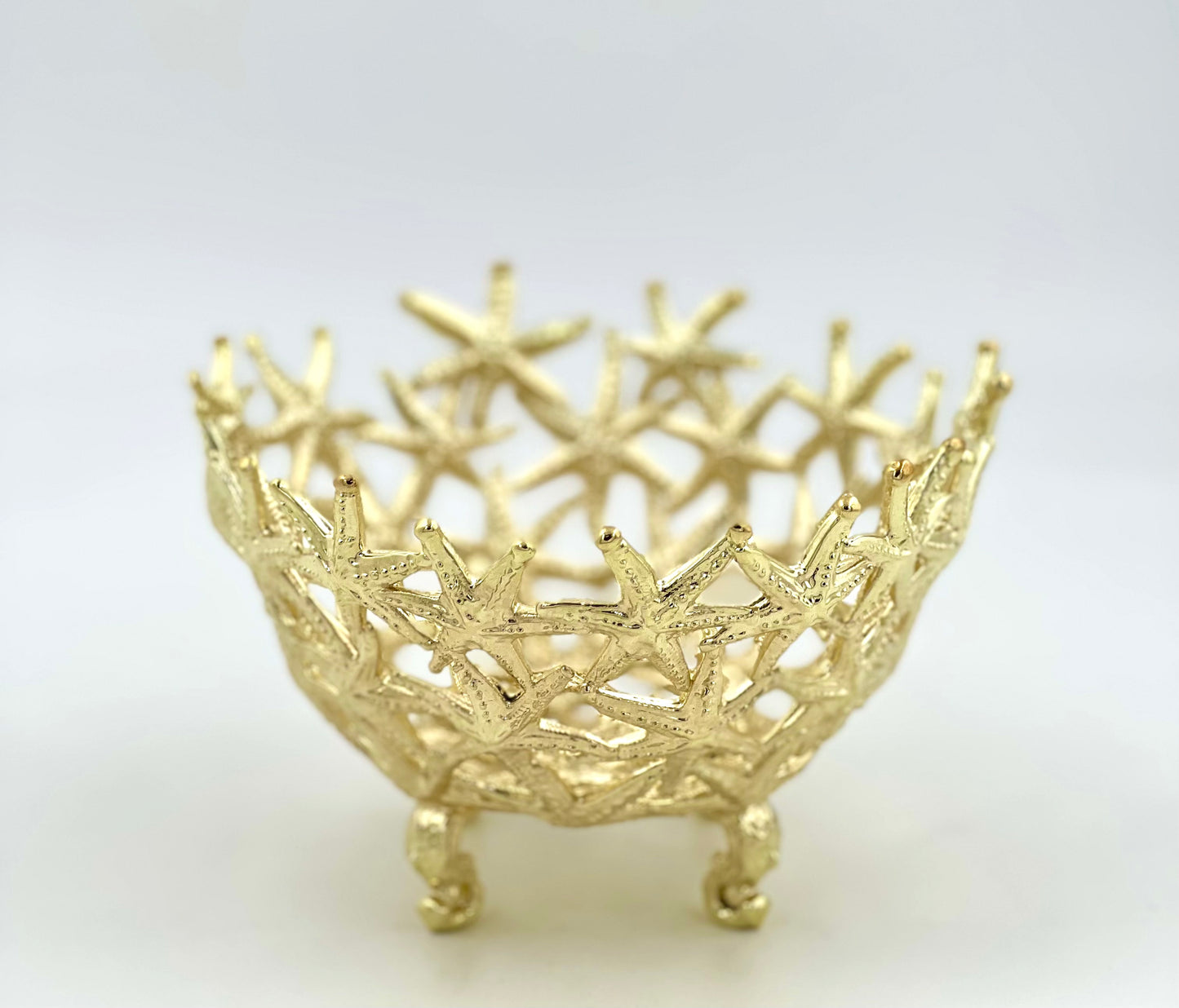 Starfish Bowl - Decorative Serveware | Candy Bowl | Centrepiece | Home Accent | Gold or Antique Finish