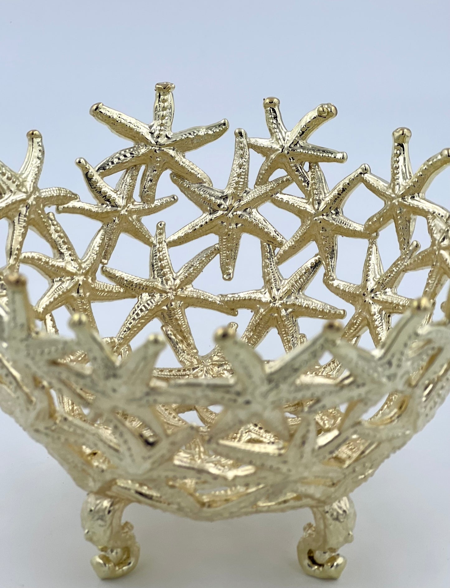 Starfish Bowl - Decorative Serveware | Candy Bowl | Centrepiece | Home Accent | Gold or Antique Finish