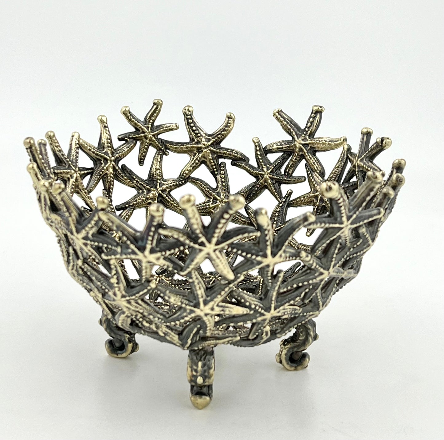 Starfish Bowl - Decorative Serveware | Candy Bowl | Centrepiece | Home Accent | Gold or Antique Finish