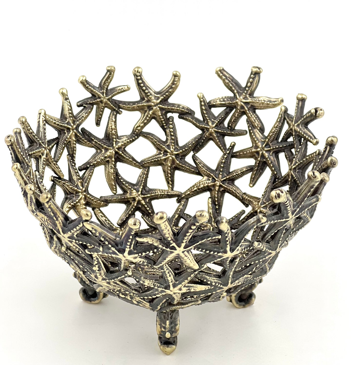 Starfish Bowl - Decorative Serveware | Candy Bowl | Centrepiece | Home Accent | Gold or Antique Finish