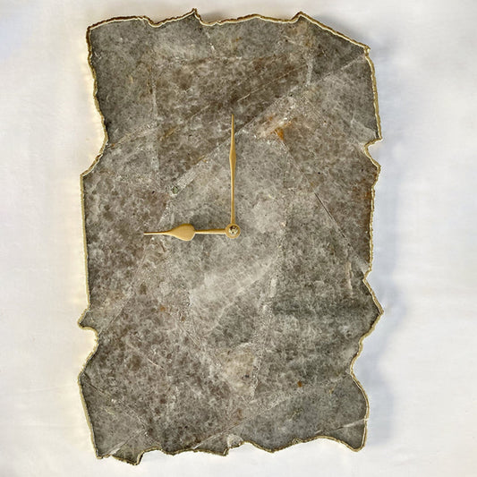 Large Grey Agate Wall Clock/Personalised Momento/10"x15"