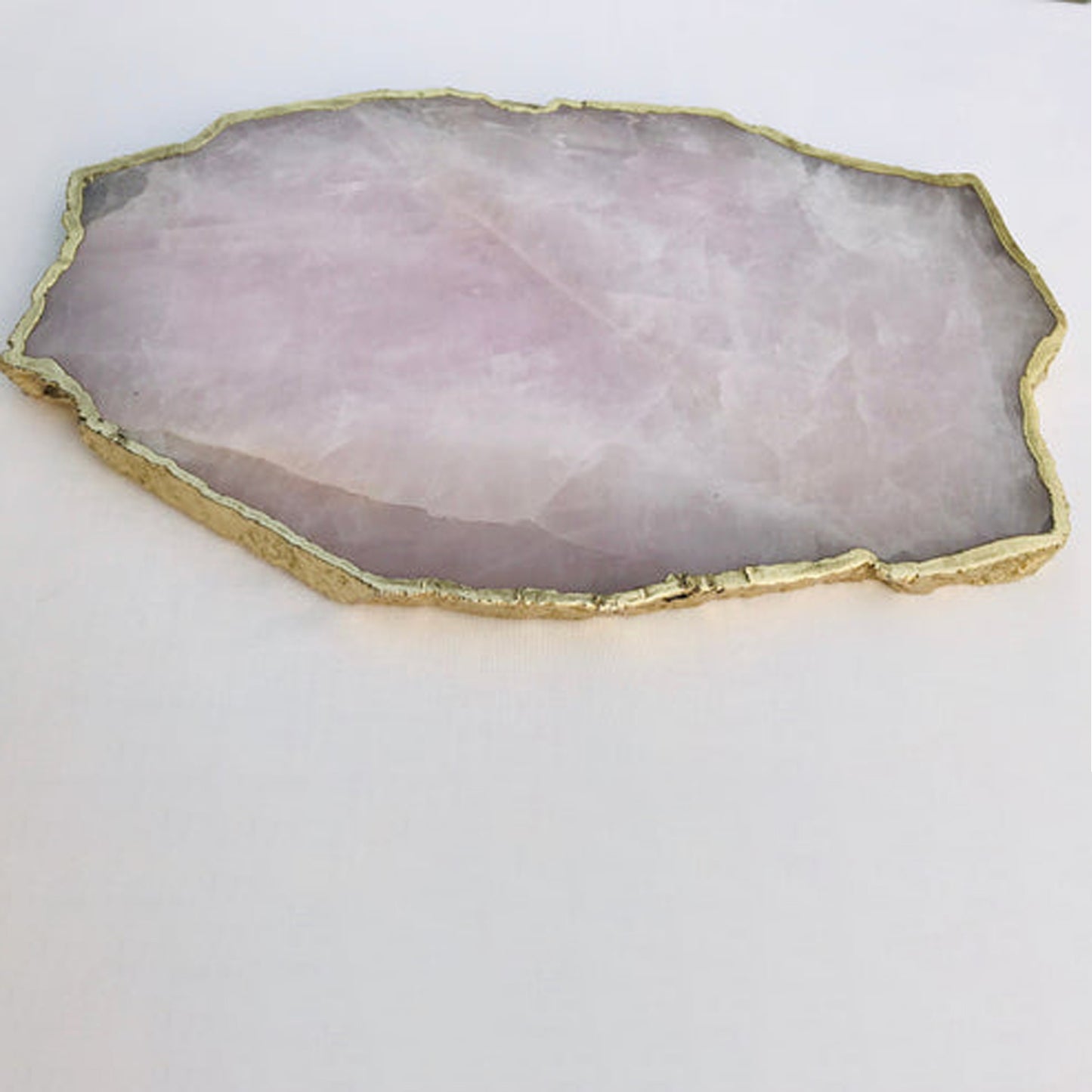 Large Rose Quartz Agate Cheese Platter/Tray/Personalised Momentos/Sign Boards
