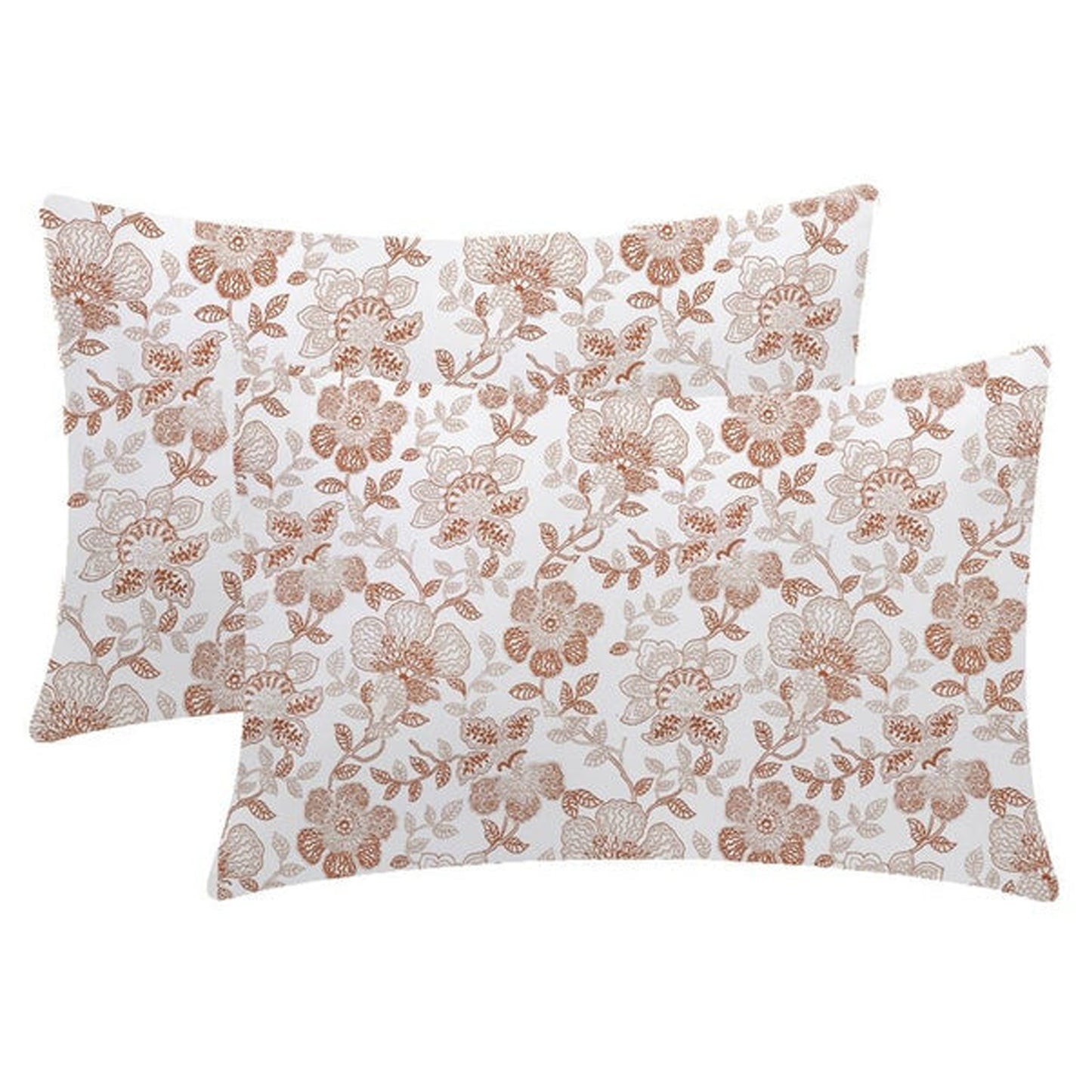 Mira - Set of 4 Pieces | Cotton Linen Fabric | Crewel Embroidered | Pillow/Cushion Cover Set | With or Without Insert