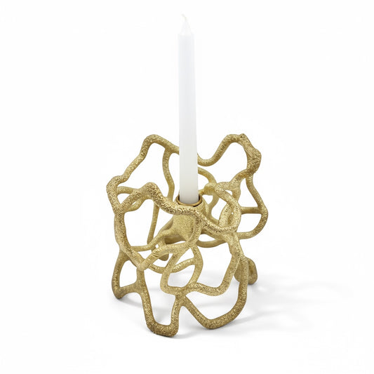Organic Abstract Candle Holder - Electro-formed Sculptural Taper Candle Stand