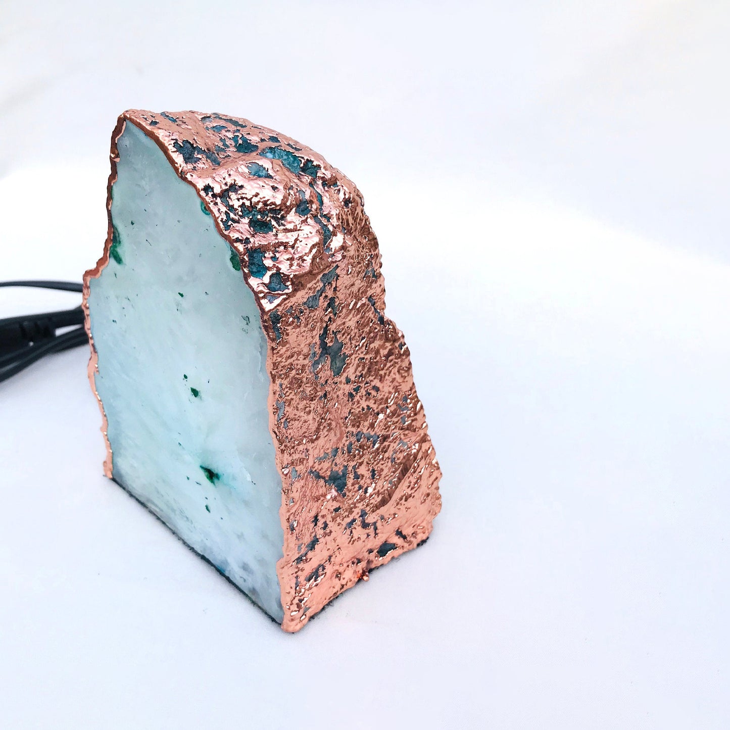 Aqua Agate/Gemstone/Lamp/Desk/Night Light