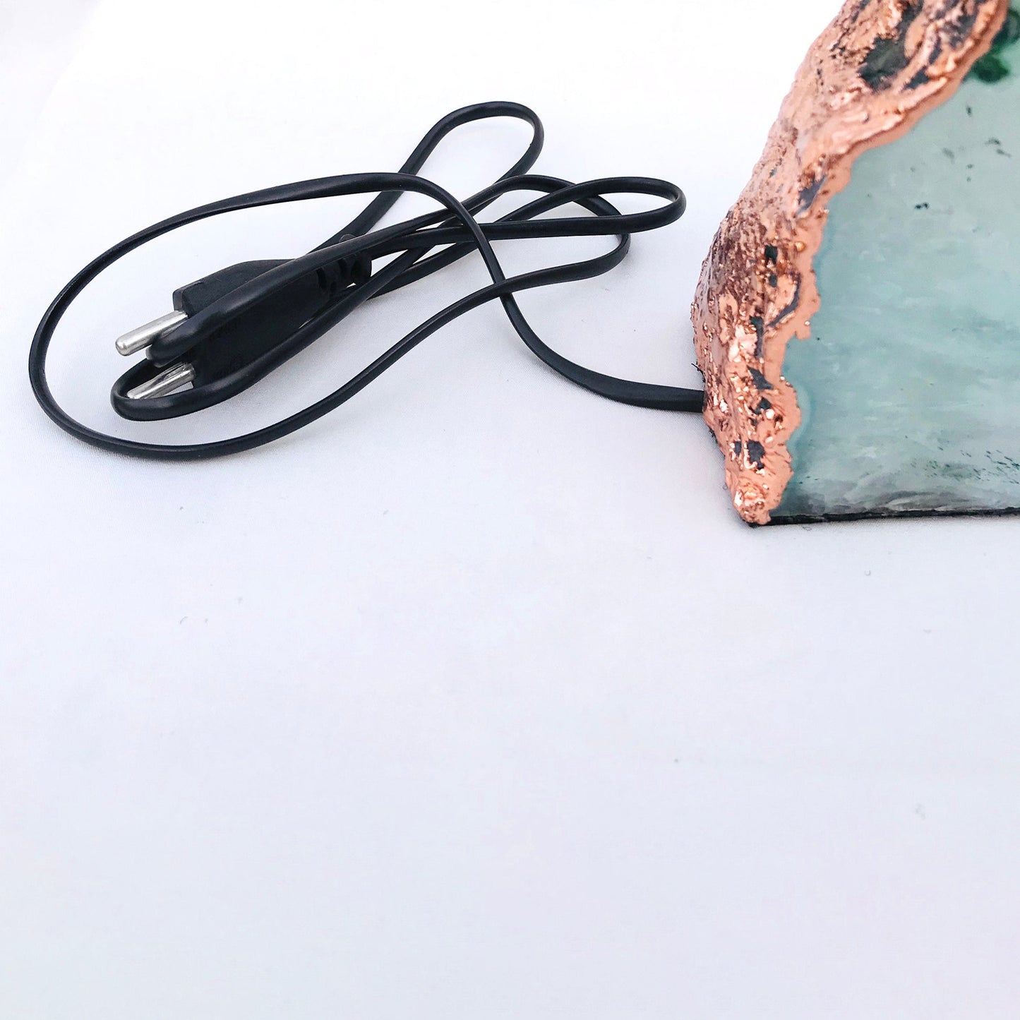 Aqua Agate/Gemstone/Lamp/Desk/Night Light