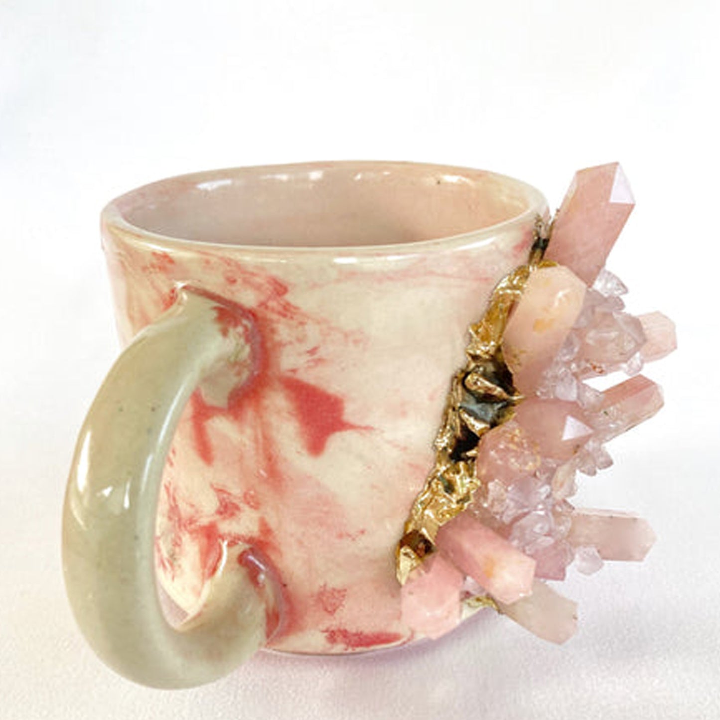Marble Effect - Set of 2 Ceramic Mugs