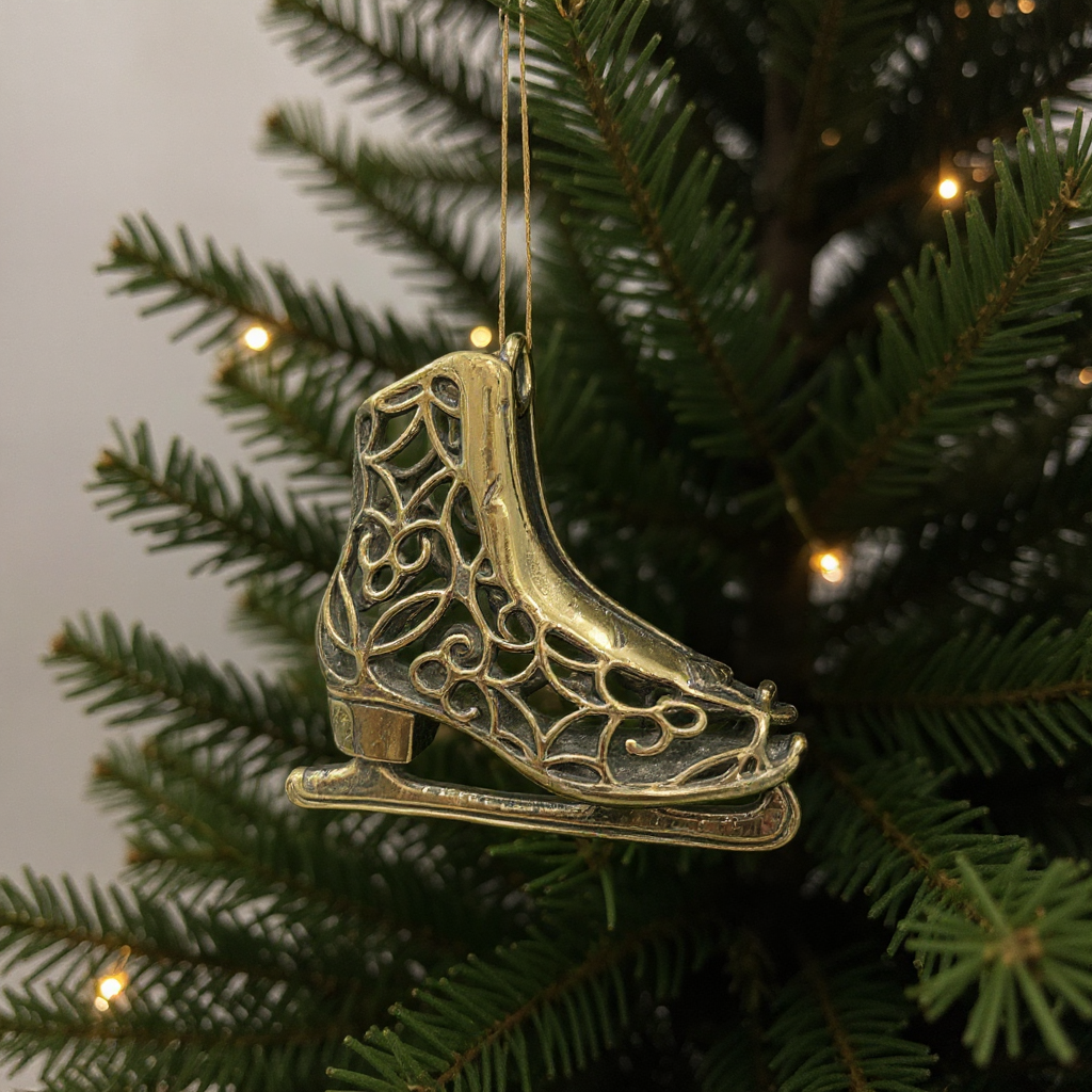Antique Gold Christmas Ornaments – Vintage Holiday Baubles (Set 3)