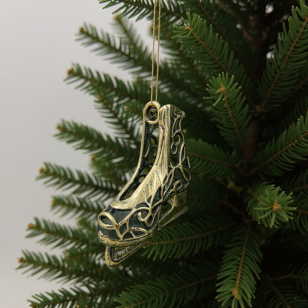 Antique Gold Christmas Ornaments – Vintage Holiday Baubles (Set 3)