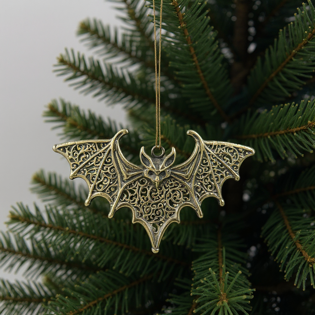 Antique Gold Christmas Ornaments – Vintage Holiday Baubles (Set 3)