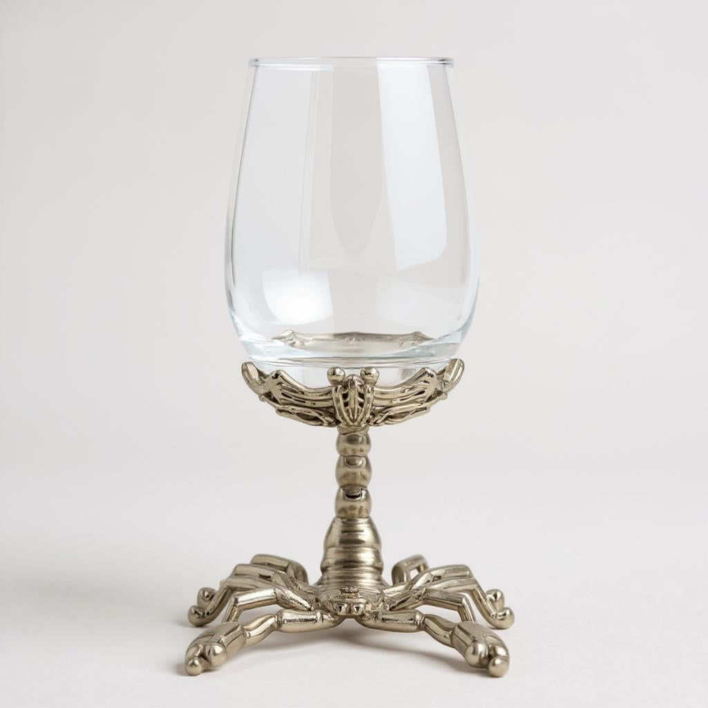 Set of 4 Scorpion Wine Glasses