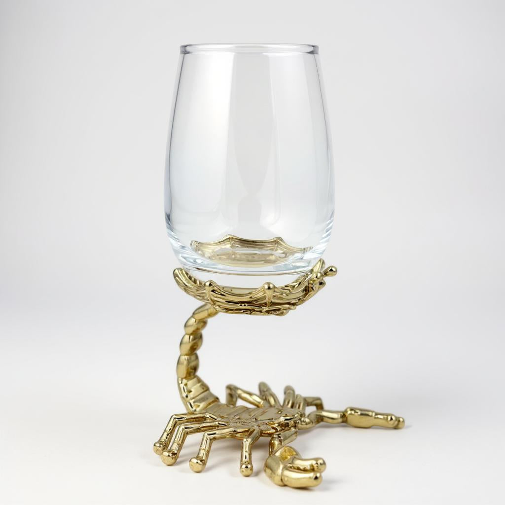 Set of 4 Scorpion Wine Glasses