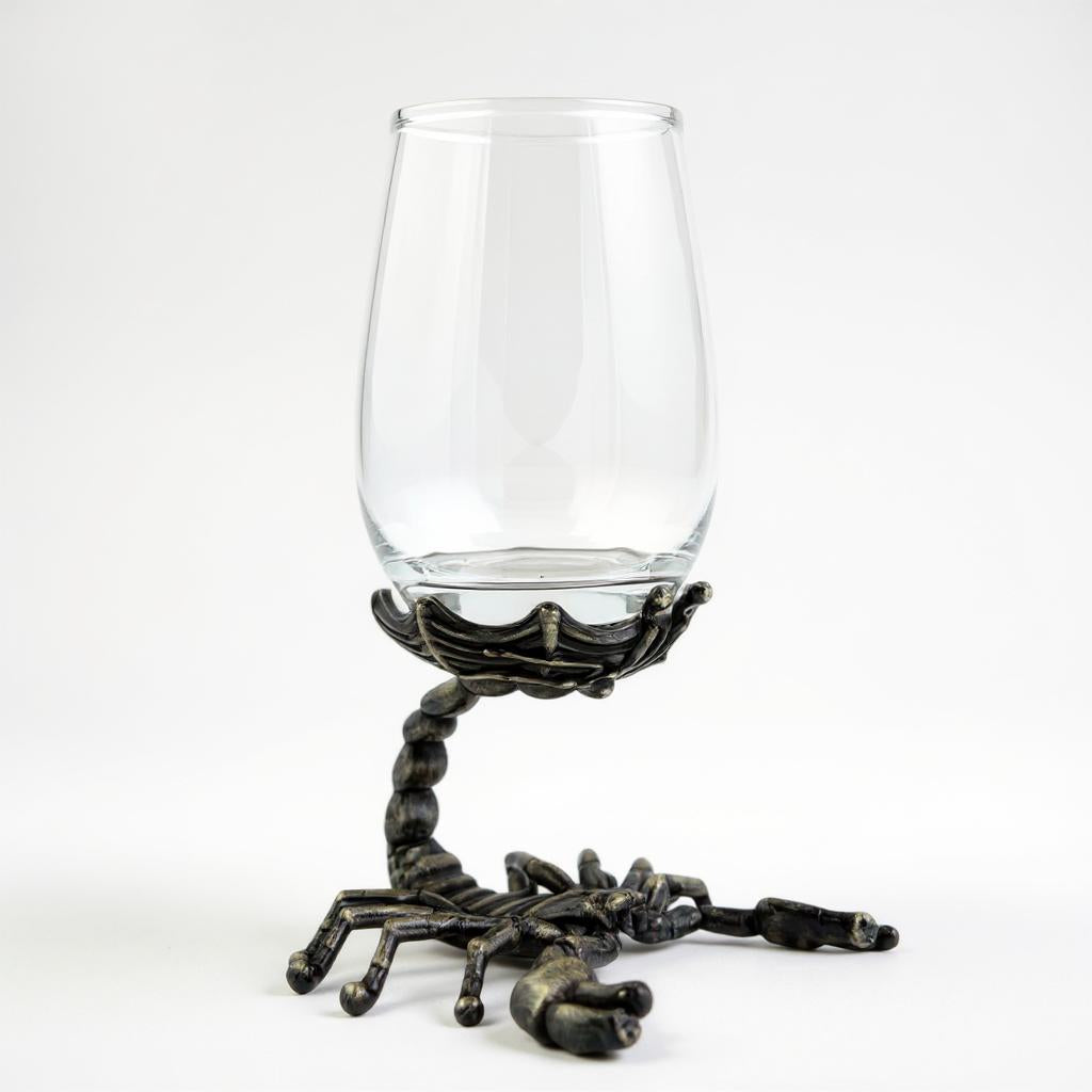 Set of 4 Scorpion Wine Glasses