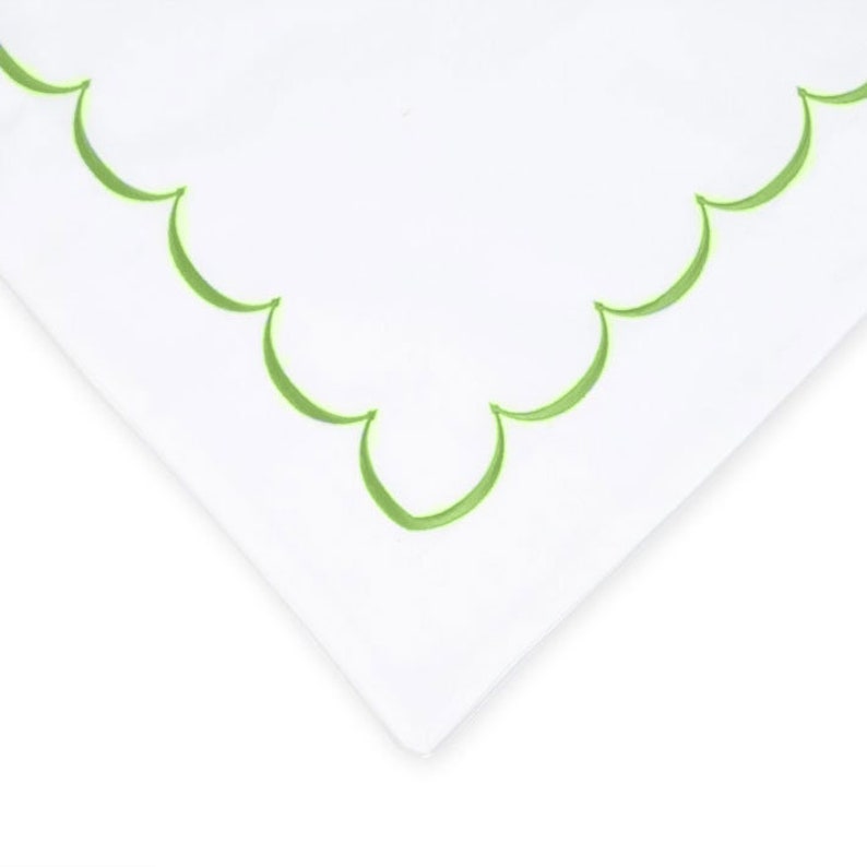 Scallops - Cotton Sateen Embroidered Edge Duvet Cover Sets