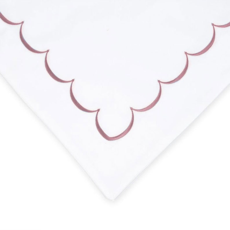 Scallops - Cotton Sateen Embroidered Edge Duvet Cover Sets
