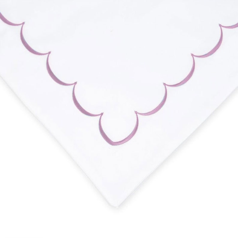 Scallops - Cotton Sateen Embroidered Edge Duvet Cover Sets