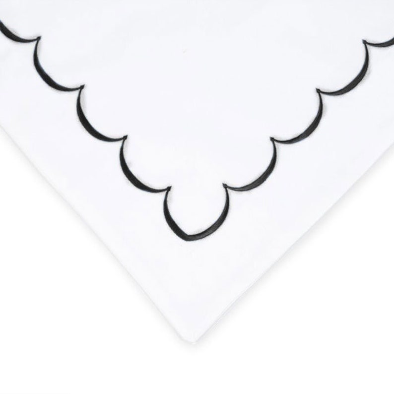 Scallops - Cotton Sateen Embroidered Edge Duvet Cover Sets