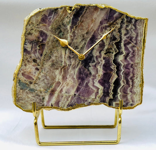 Amethyst Large Wall/Desk Clock/Personalised Momento