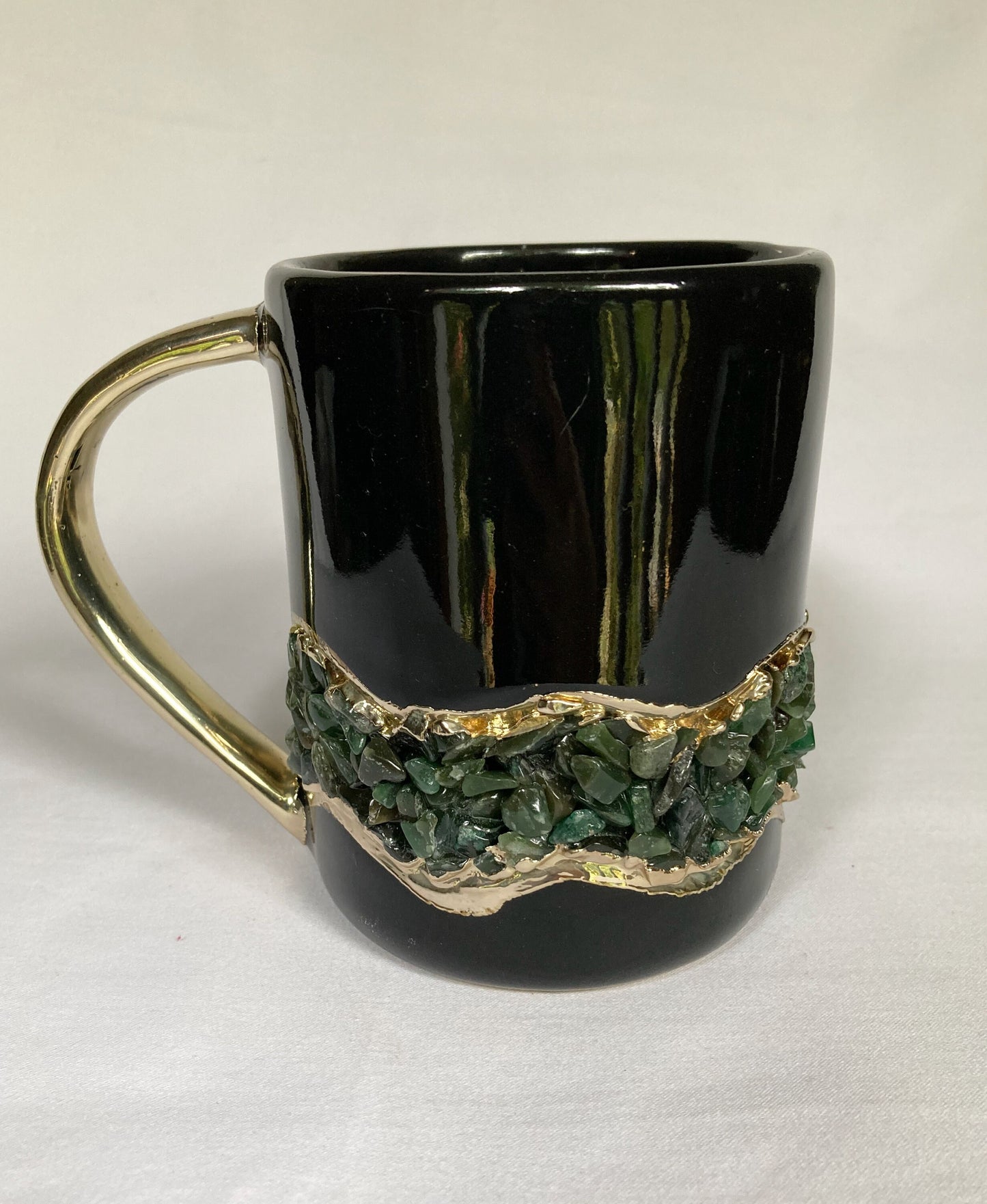 Flow - Set of 2 Black Ceramic Mugs