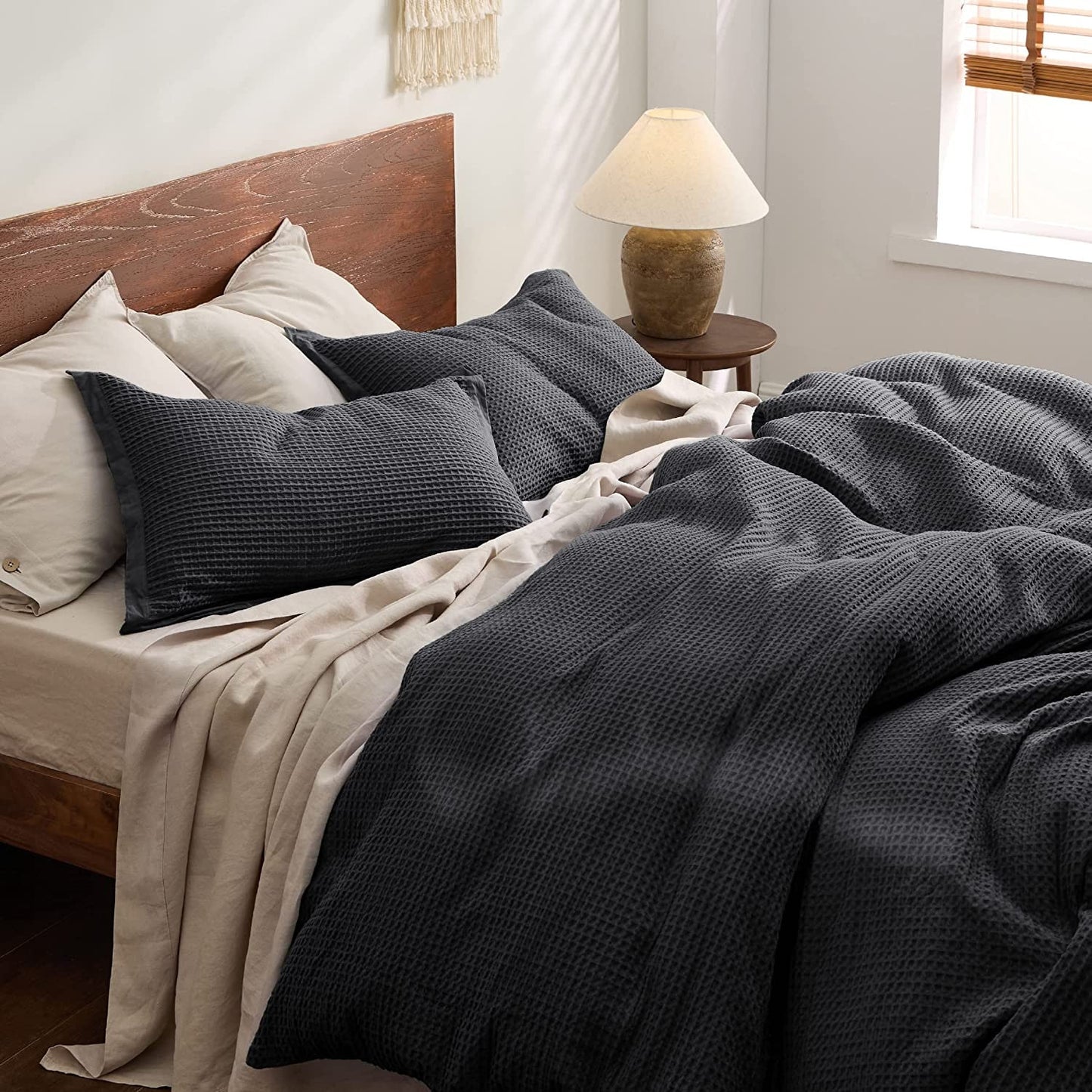 Waffle Weave Pure Cotton Duvet Cover Sets