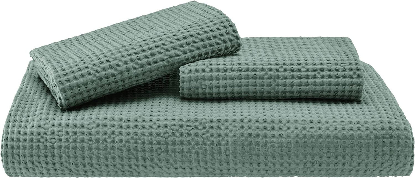 Waffle Weave Pure Cotton Duvet Cover Sets