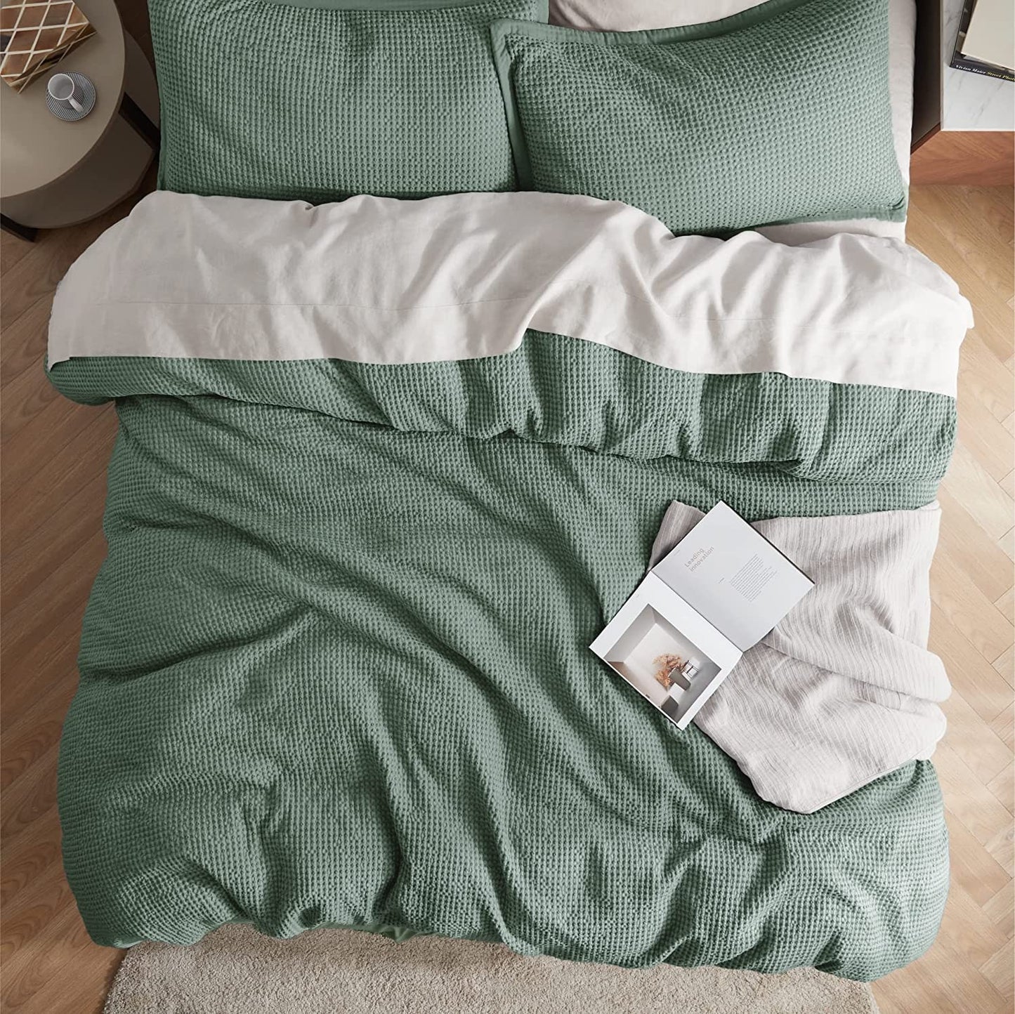Waffle Weave Pure Cotton Duvet Cover Sets