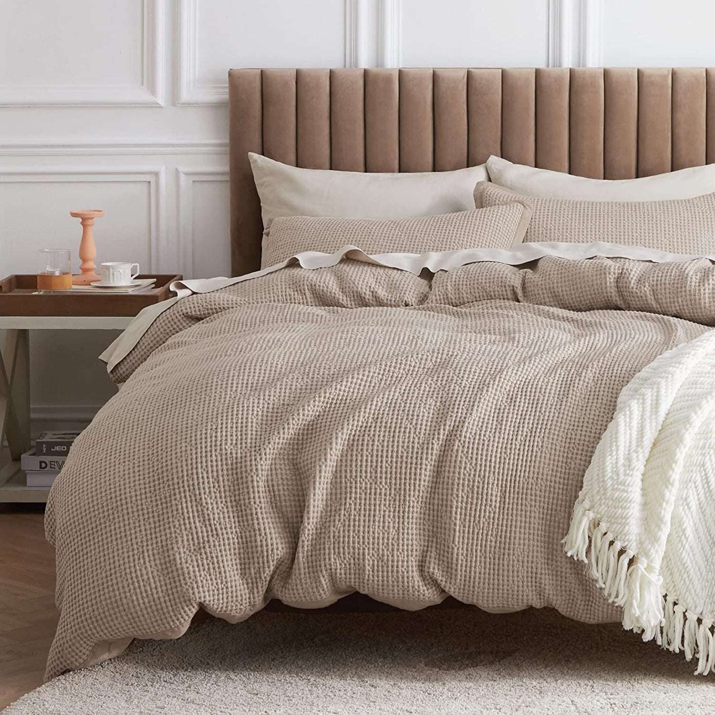 Waffle Weave Pure Cotton Duvet Cover Sets
