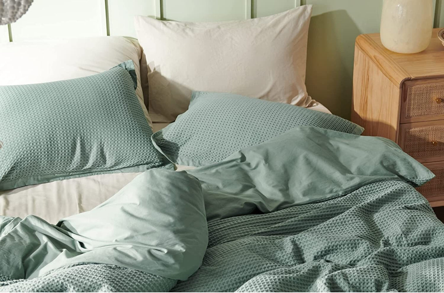 Waffle Weave Pure Cotton Duvet Cover Sets