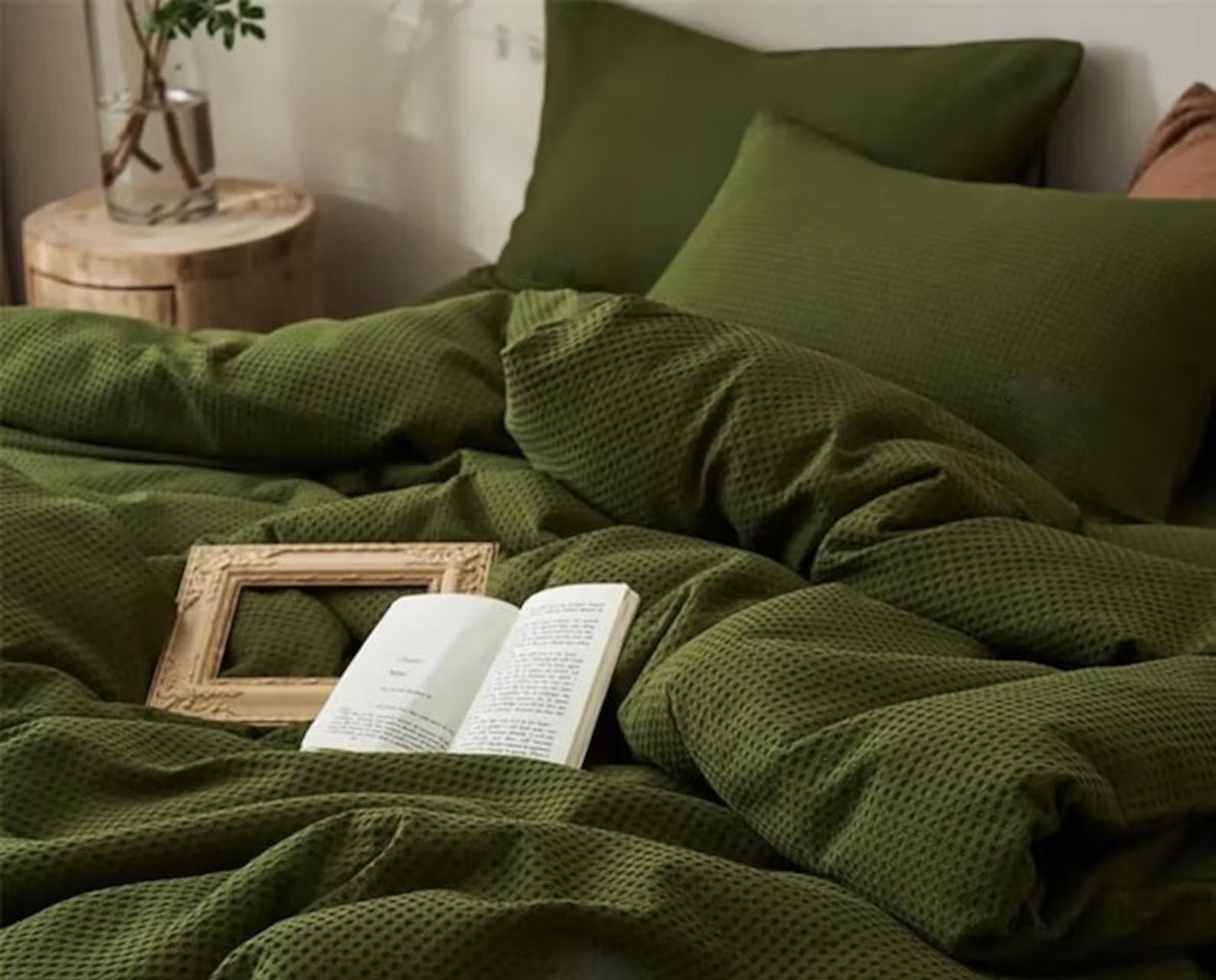 Waffle Weave Pure Cotton Duvet Cover Sets