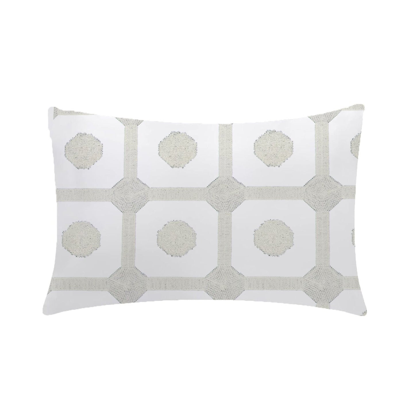 Daria - 3 Piece Crewel Embroidered Duvet Set | Linen Cotton Mix | Embroidered Duvet Cover with Embroidered Pillowcases | Handmade | Soft