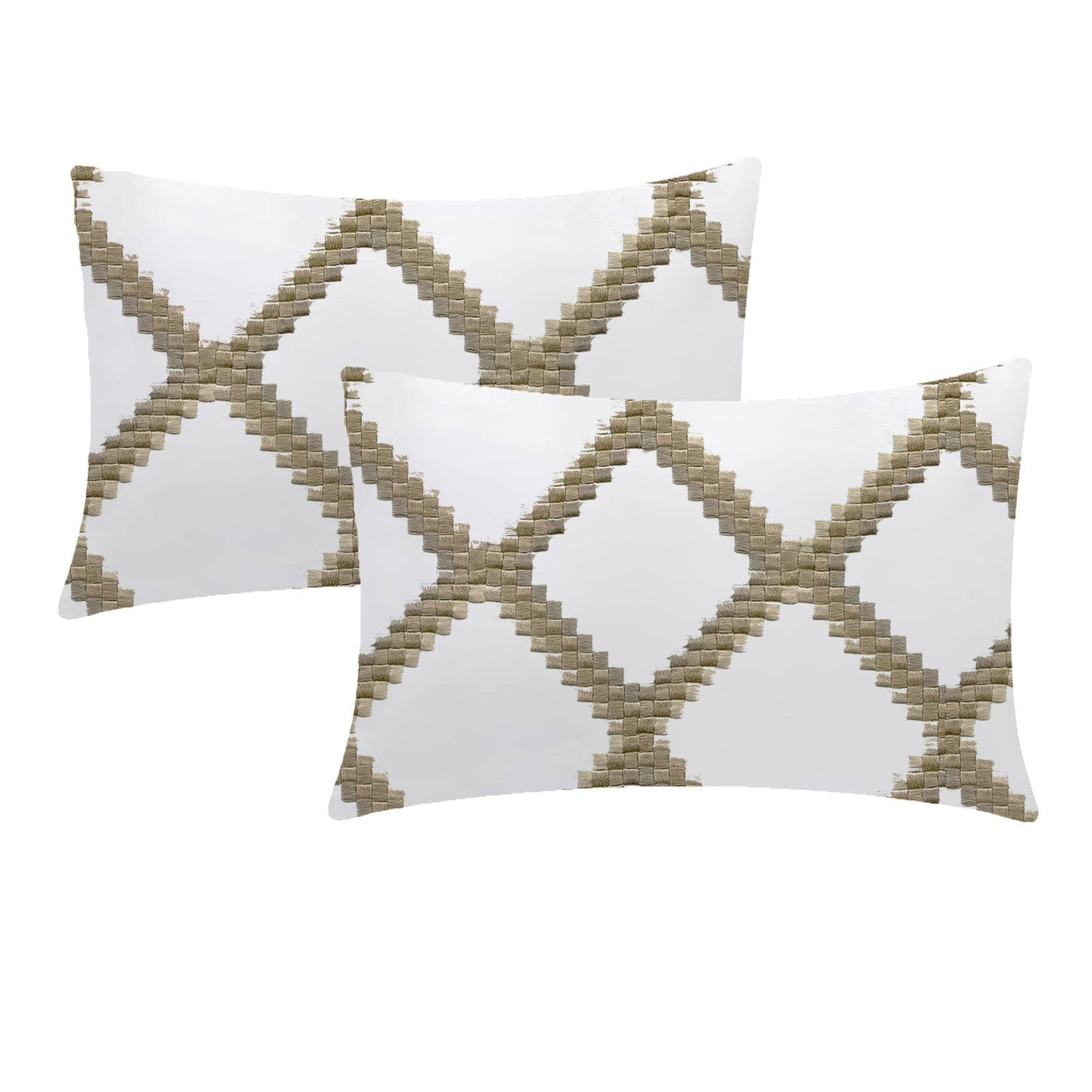 Althea - 3 Piece Crewel Embroidered Duvet Set | Linen Cotton Mix | Embroidered Duvet Cover with Embroidered Pillowcases | Handmade | Soft