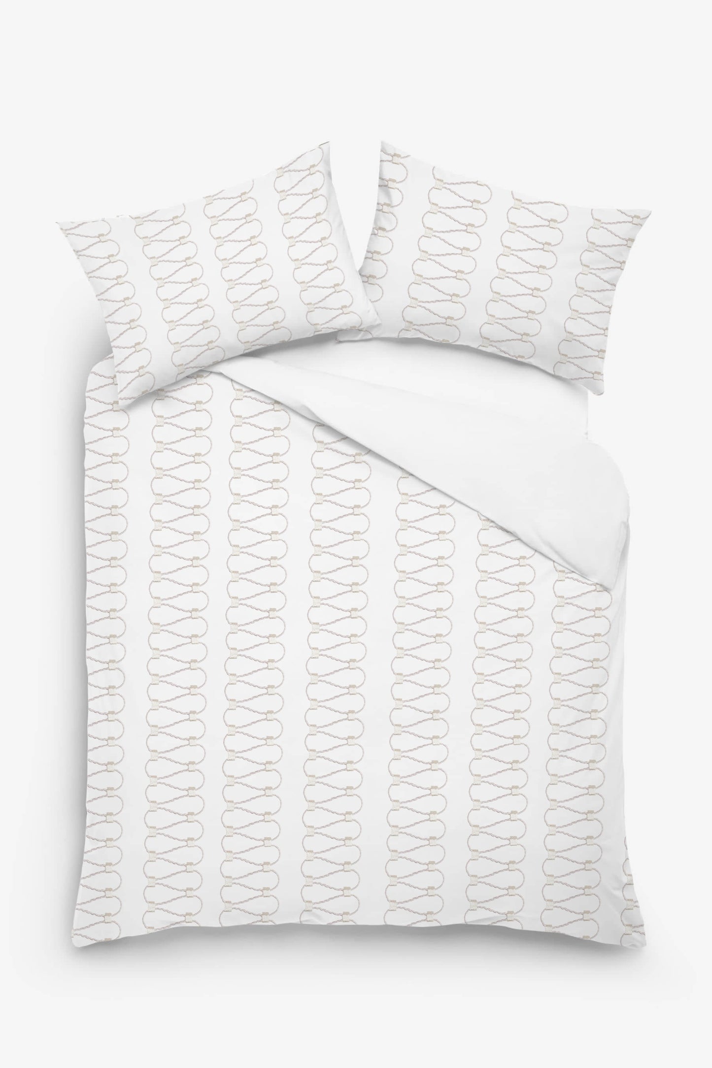 Vivienne - 3 Piece Crewel Embroidered Duvet Set | Linen Cotton Mix | Embroidered Duvet Cover with Embroidered Pillowcases | Handmade | Soft