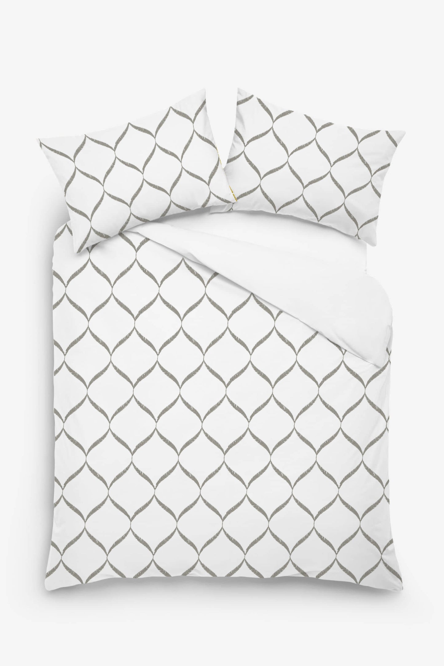 Calliope - 3 Piece Crewel Embroidered Duvet Set | Linen Cotton Mix | Embroidered Duvet Cover with Embroidered Pillowcases | Handmade | Soft