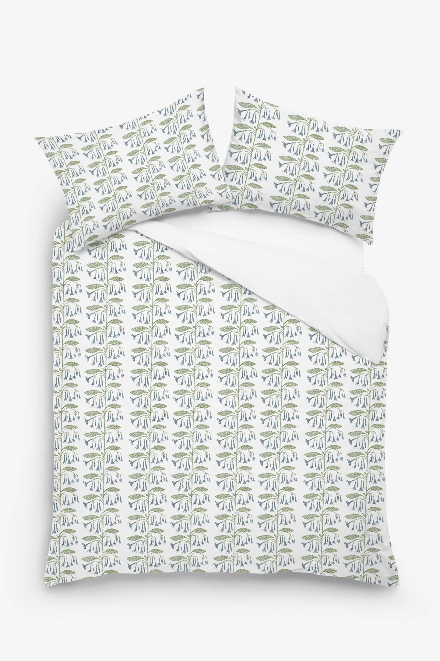 Iliana - 3 Piece Crewel Embroidered Duvet Set | Linen Cotton Mix | Embroidered Duvet Cover with Embroidered Pillowcases | Handmade | Soft