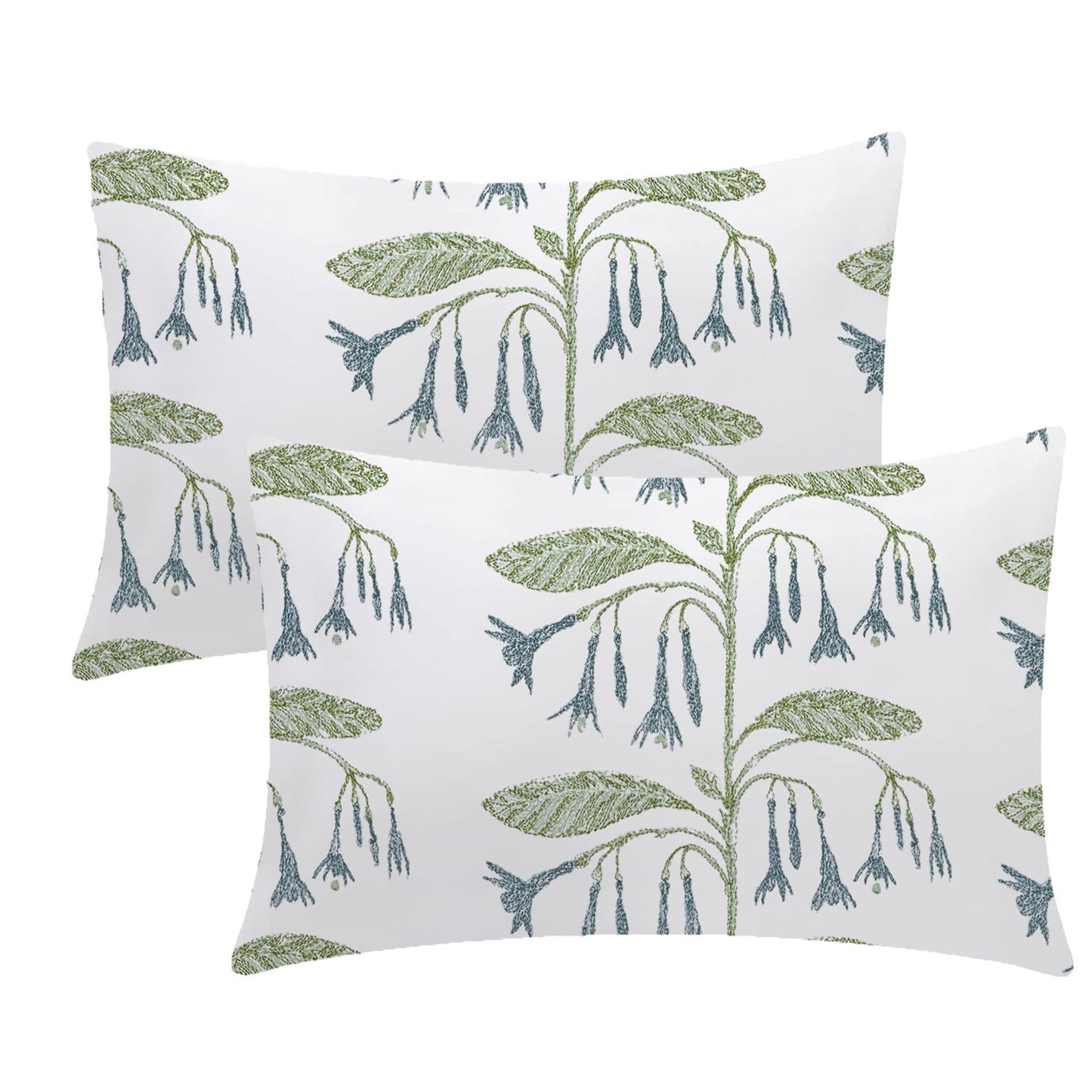 Iliana - 3 Piece Crewel Embroidered Duvet Set | Linen Cotton Mix | Embroidered Duvet Cover with Embroidered Pillowcases | Handmade | Soft