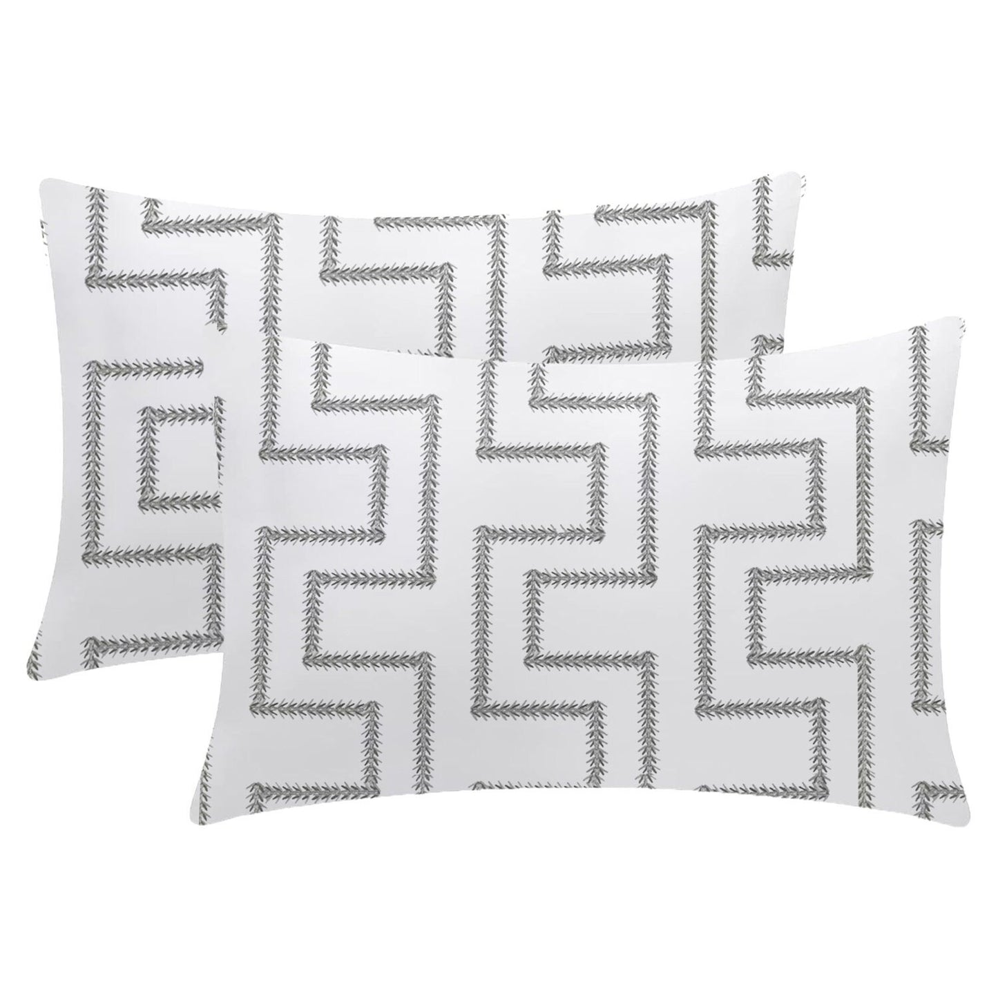 Fiora - 3 Piece Crewel Embroidered Duvet Set | Linen Cotton Mix | Embroidered Duvet Cover with Embroidered Pillowcases | Handmade | Soft