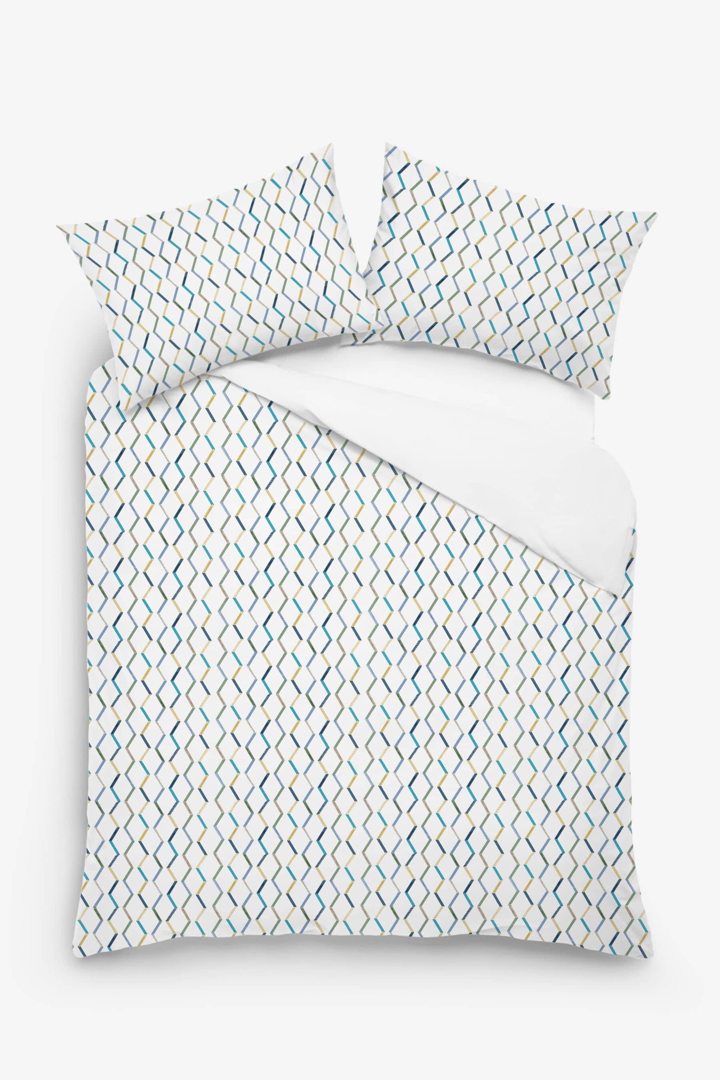 Evania - 3 Piece Crewel Embroidered Duvet Set | Linen Cotton Mix | Embroidered Duvet Cover with Embroidered Pillowcases | Handmade | Soft