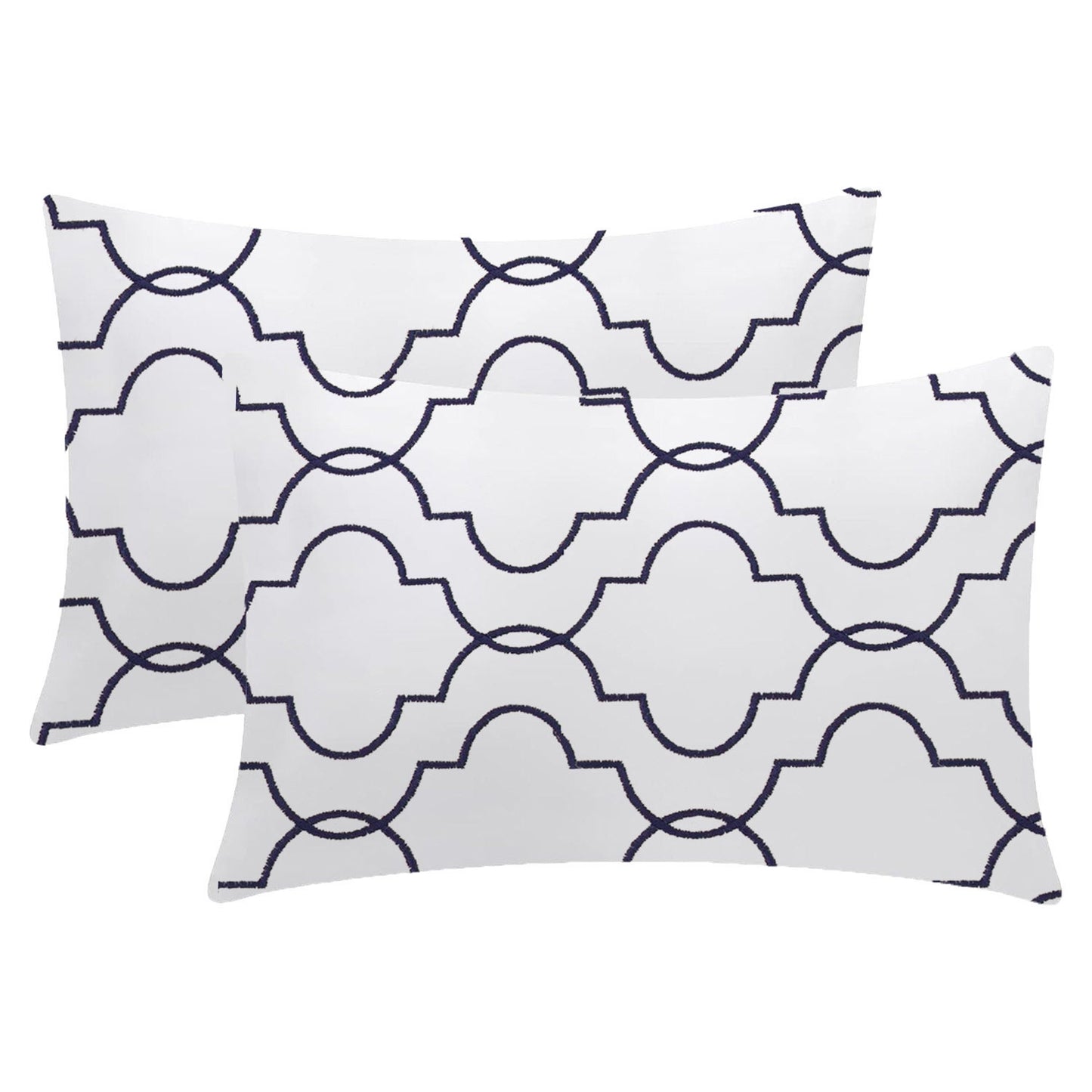 Celestia - Set of 4 Pieces | Cotton Linen Fabric | Crewel Embroidered | Pillow/Cushion Cover Set | With or Without Insert