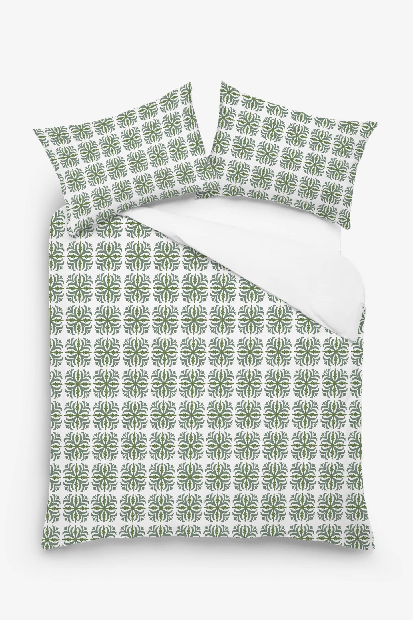 Anastasia - 3 Piece Crewel Embroidered Duvet Set | Linen Cotton Mix | Embroidered Duvet Cover with Embroidered Pillowcases | Handmade | Soft