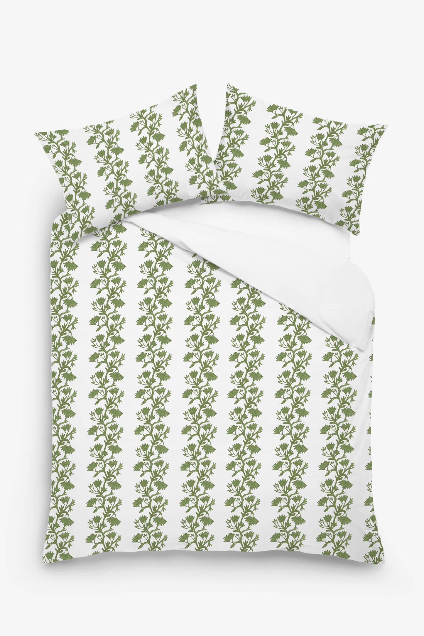 Xanthe - 3 Piece Crewel Embroidered Duvet Set | Linen Cotton Mix | Embroidered Duvet Cover with Embroidered Pillowcases | Handmade | Soft