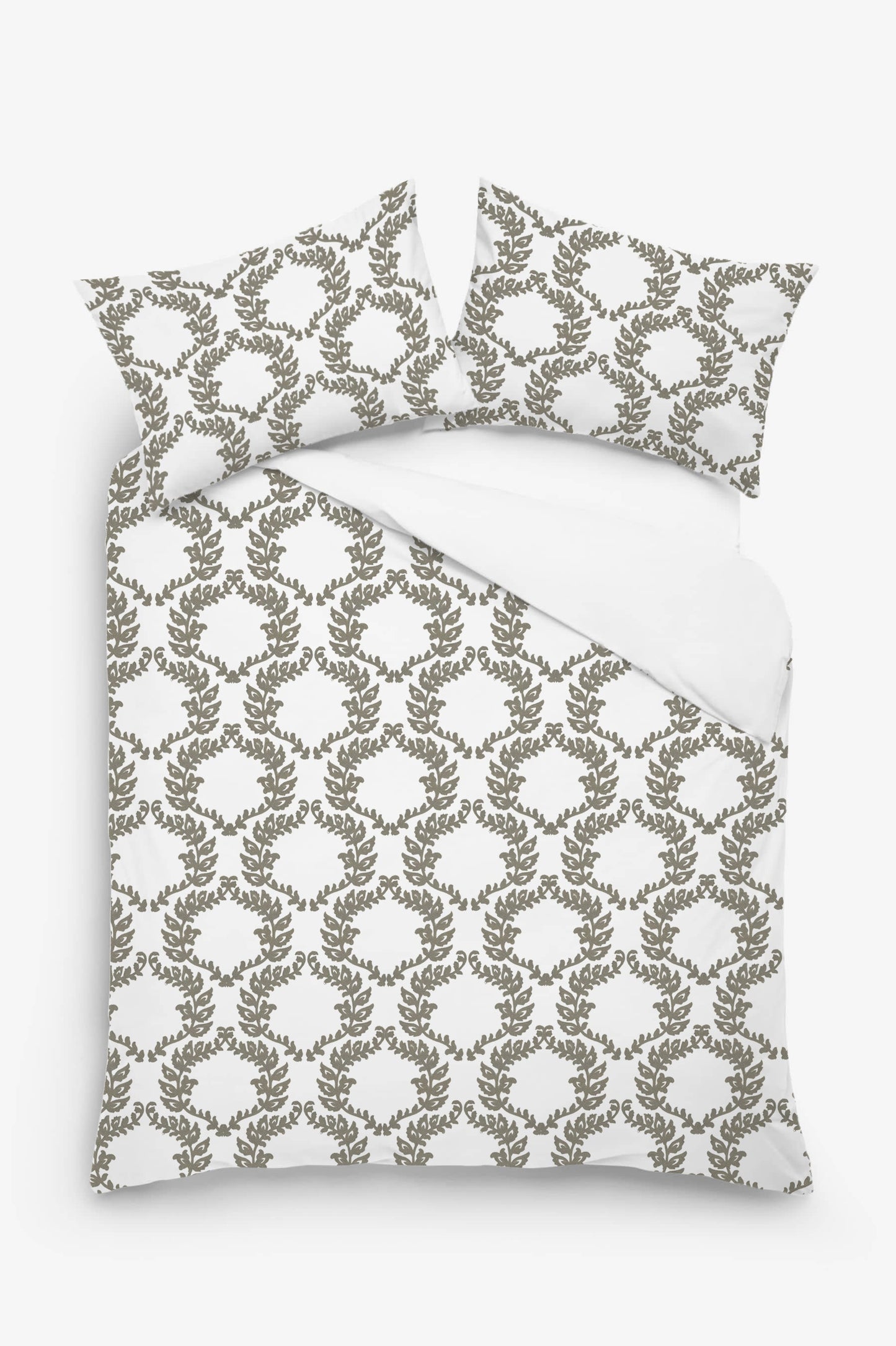 Pandora - 3 Piece Crewel Embroidered Duvet Set | Linen Cotton Mix | Embroidered Duvet Cover with Embroidered Pillowcases | Handmade | Soft