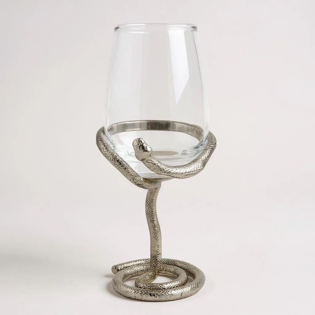 Set of 4 Snake Wine Glasses