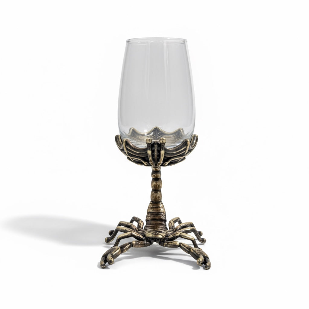 Set of 4 Scorpion Wine Glasses