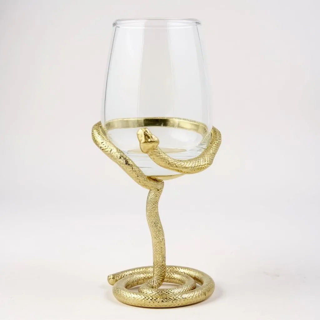 Set of 4 Snake Wine Glasses